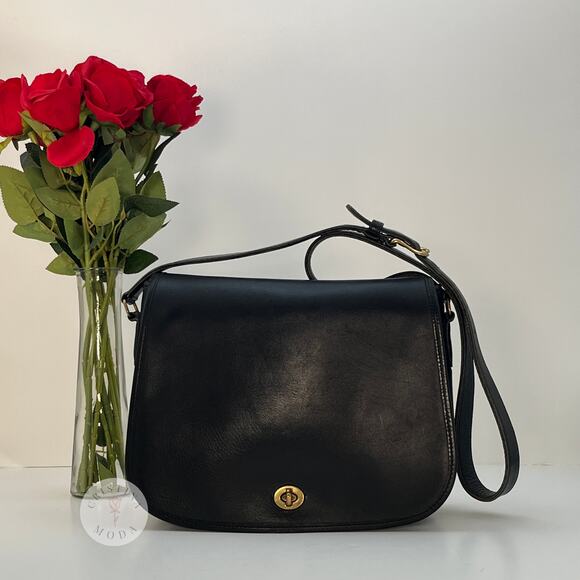 Vintage Coach Ranch Bag 9852 Black 1990's USA - Picture 1 of 10